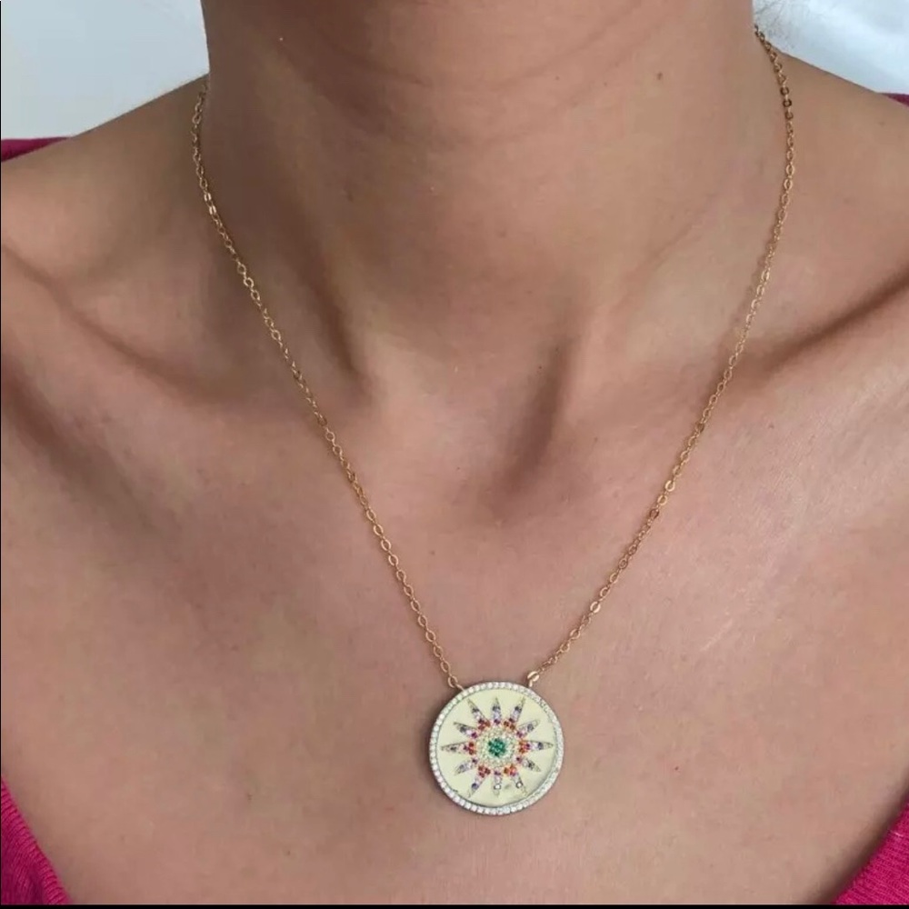 Coin necklace.